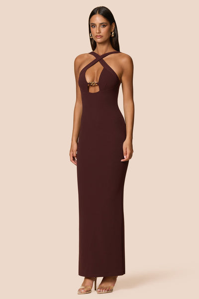 Nookie Charm 2-Way Gown -  Cocoa