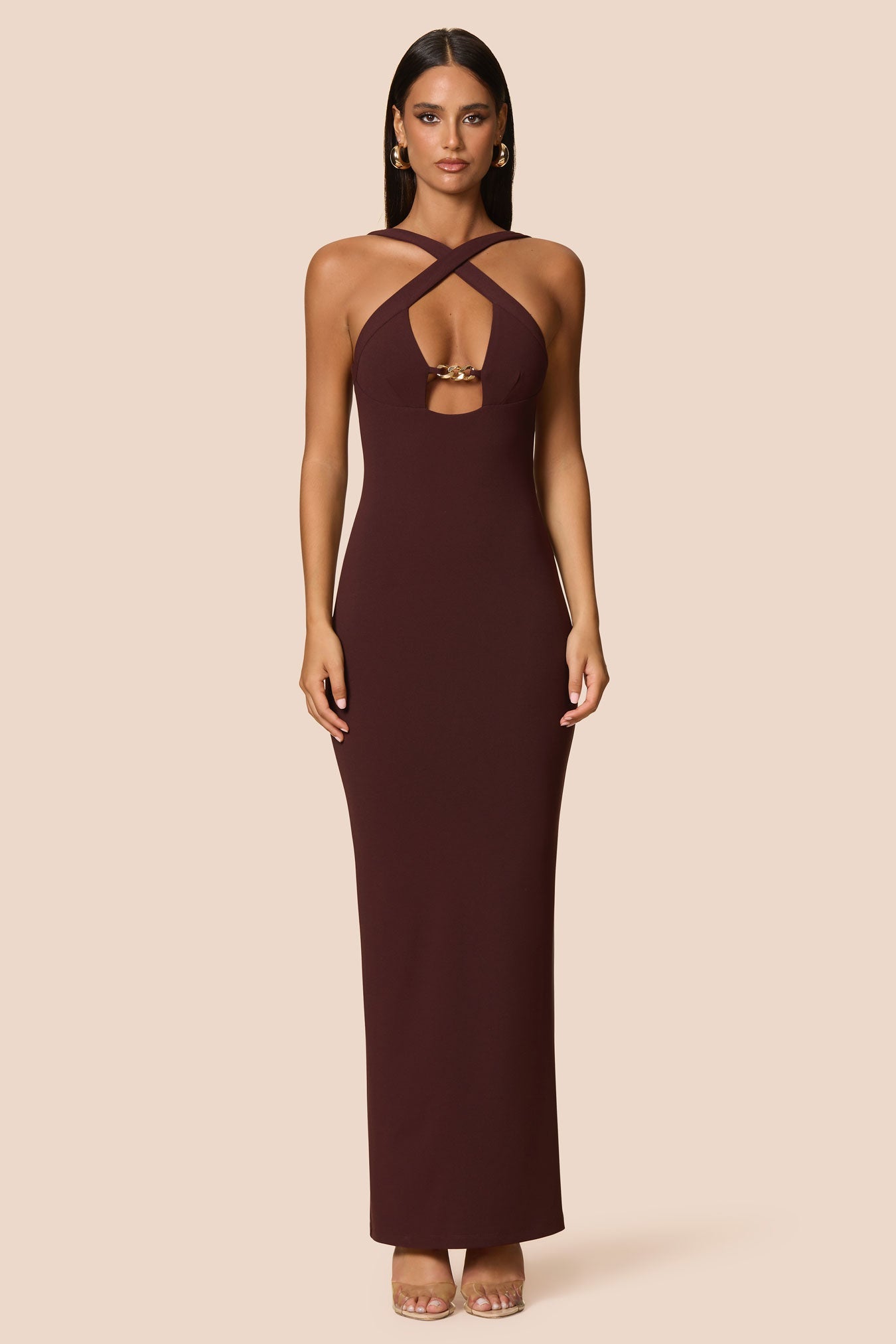Nookie Charm 2-Way Gown -  Cocoa