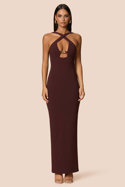 Nookie Charm 2-Way Gown -  Cocoa