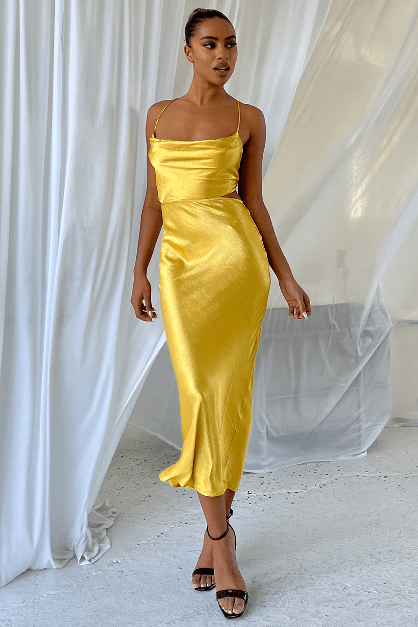 Chay Slip Dress - Marigold | JAUS Chay Slip Dress - Marigold | JAUS