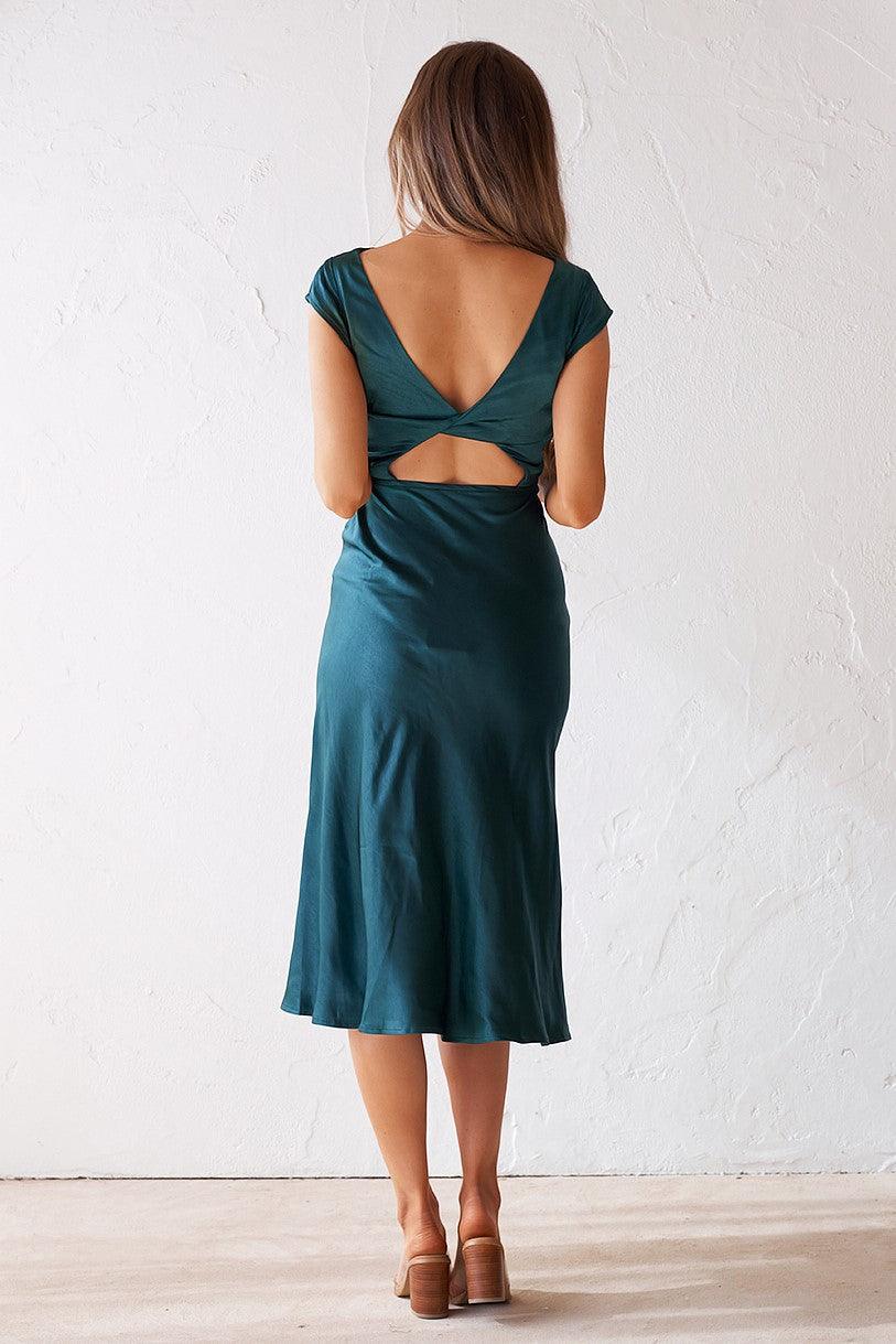 Cinda Dress - Emerald - JAUS