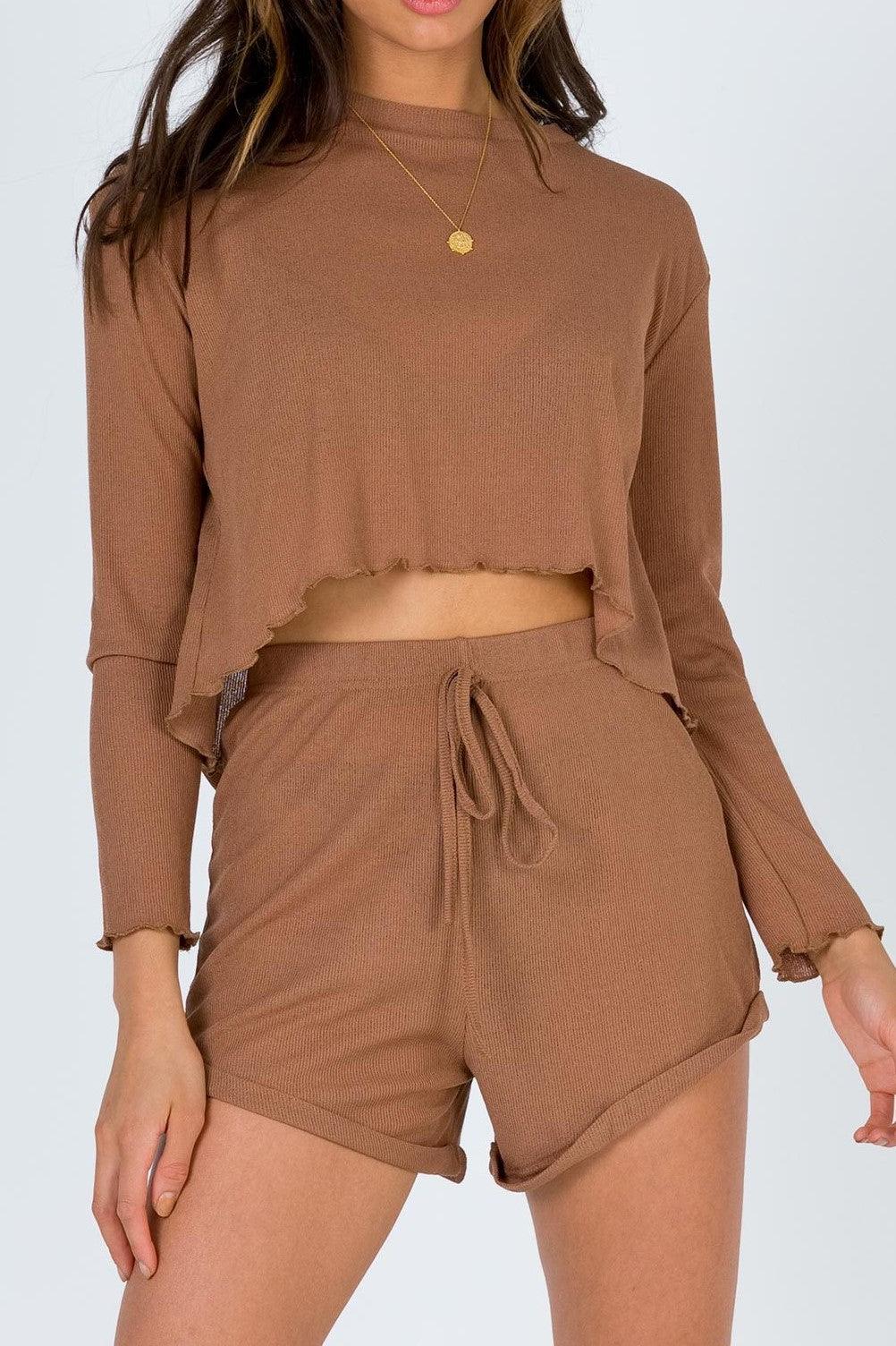 Coco Knit Set - Beige - SHOPJAUS - JAUS