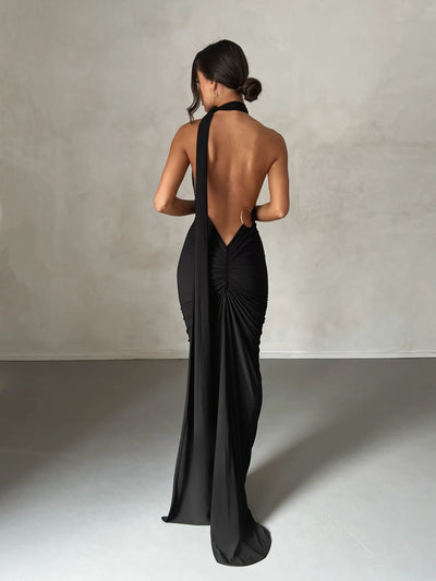 Constantina Gown - Black - JAUS