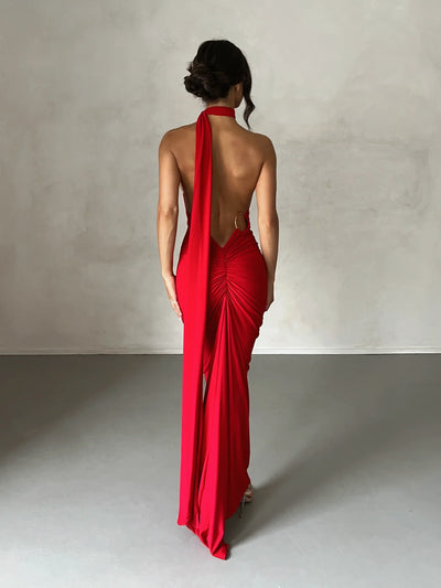 Constantina Gown - Red - JAUS