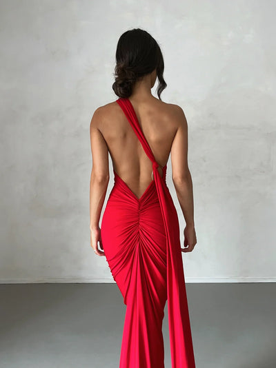 Constantina Gown - Red - JAUS