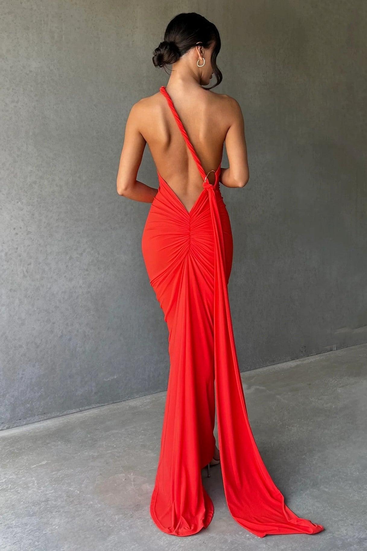 Constantina Gown - Tangerine - JAUS