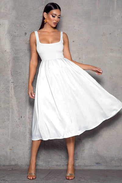 Cora Dress - White - JAUS