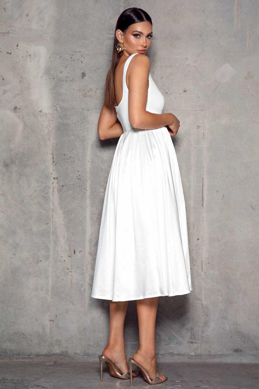 Cora Dress - White - JAUS
