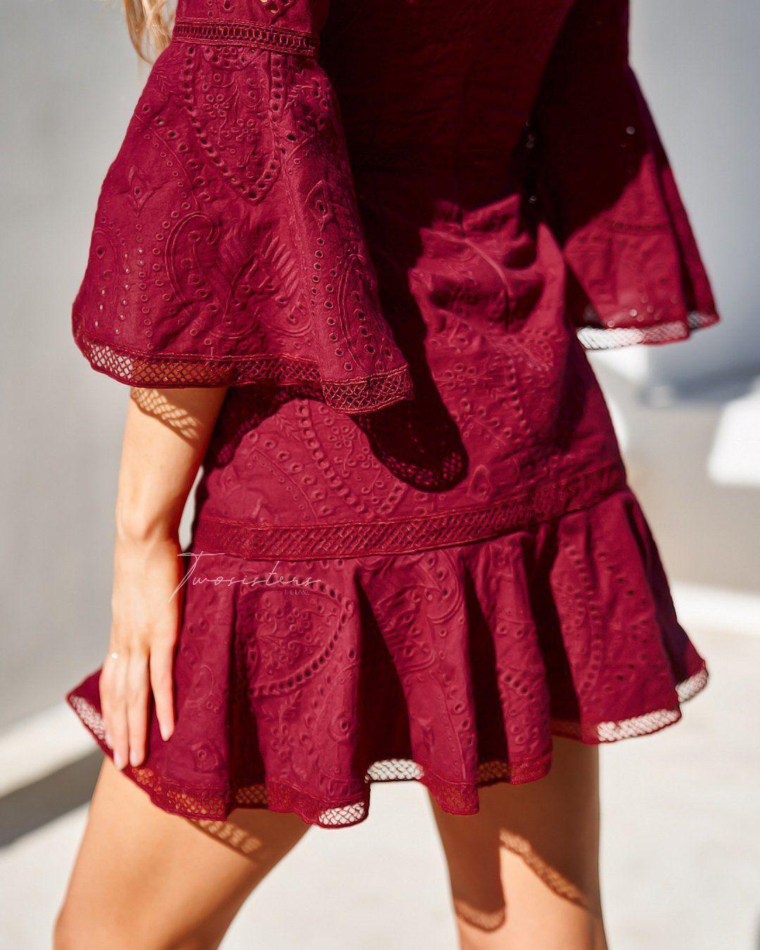 Courtney Dress - Red - SHOPJAUS - JAUS