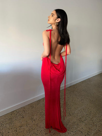 Cristina Gown - Red - JAUS