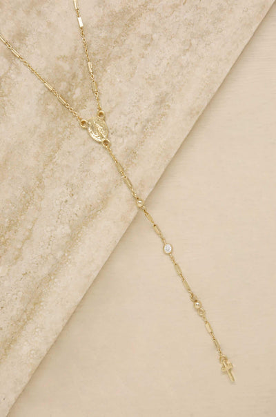 Cross Necklace - 18k Gold Plated - JAUS