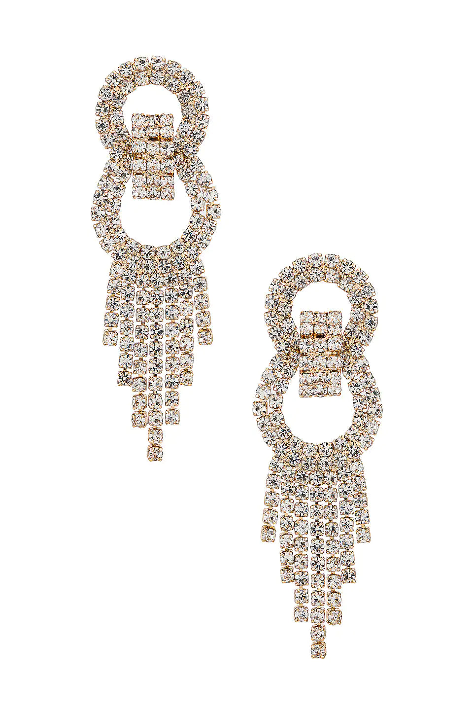 Crystal Fringe Earrings - JAUS