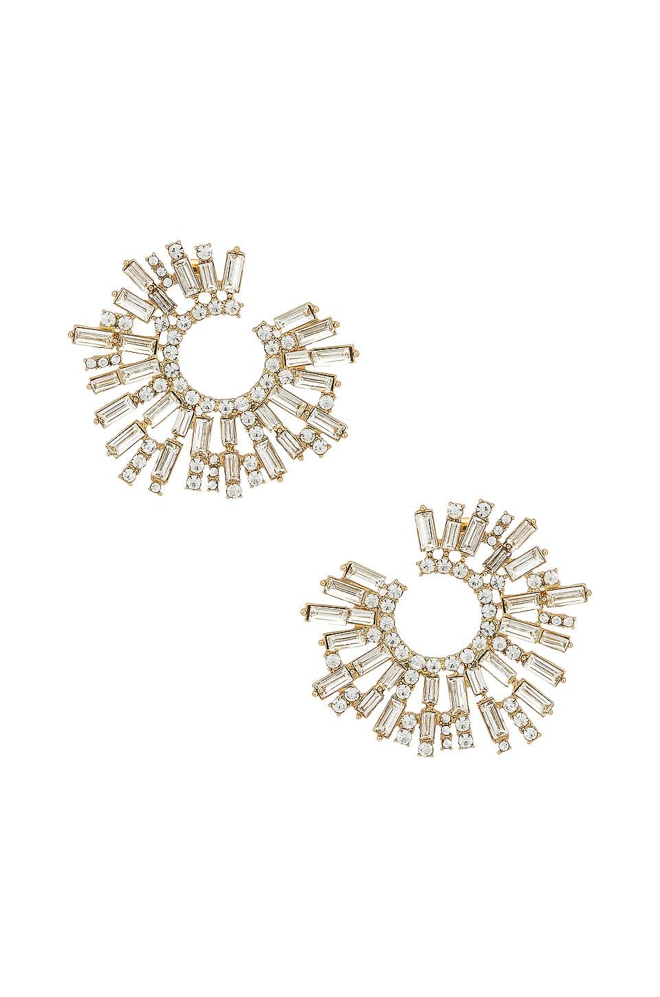 Crystal Star Earrings - Clear - JAUS
