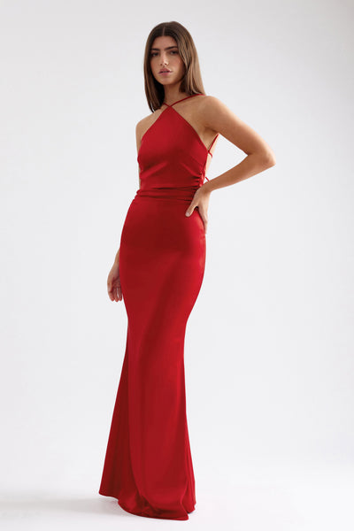 Claudette Dress - Scarlet - SHOPJAUS - JAUS