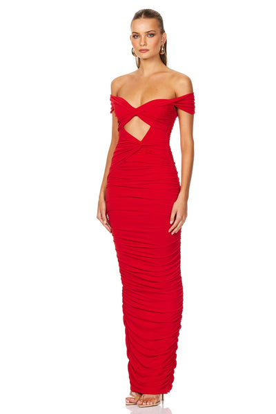 Nookie Dakota Maxi Dress - Red - SHOPJAUS - JAUS