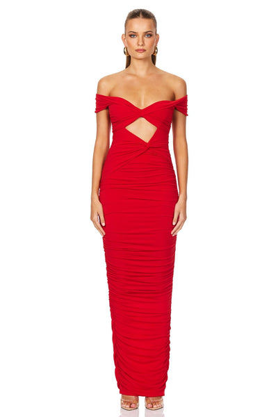 Nookie Dakota Maxi Dress - Red - SHOPJAUS - JAUS