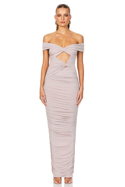 Nookie Dakota Maxi Dress - Dove - SHOPJAUS - JAUS