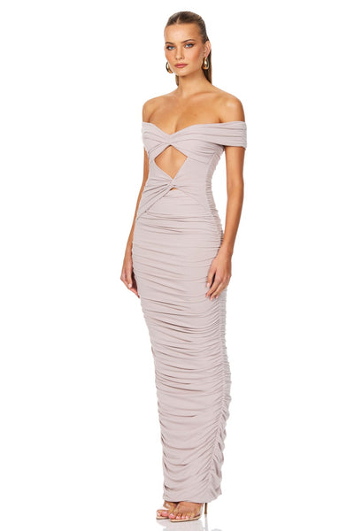 Nookie Dakota Maxi Dress - Dove - SHOPJAUS - JAUS