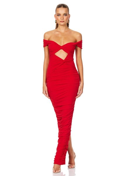 Nookie Dakota Maxi Dress - Red - SHOPJAUS - JAUS