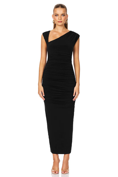 Nookie Dakota Midi Dress - Black - SHOPJAUS - JAUS