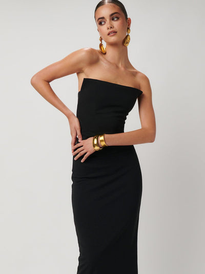 Danna Dress - Black Crepe - JAUS