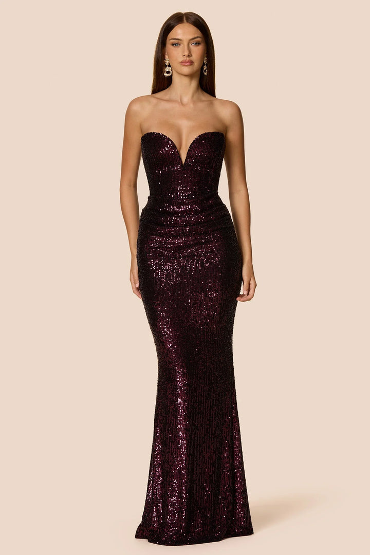 Nookie Dante Maxi Dress - Boysenberry | JAUS