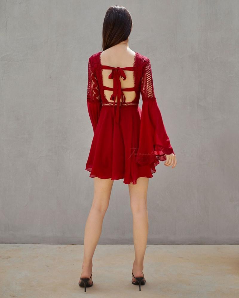 Darcy Dress - Red - JAUS