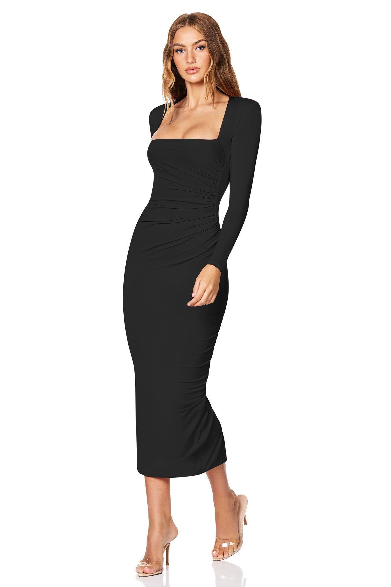 Nookie Dare Midi Dress - Black - SHOPJAUS - JAUS
