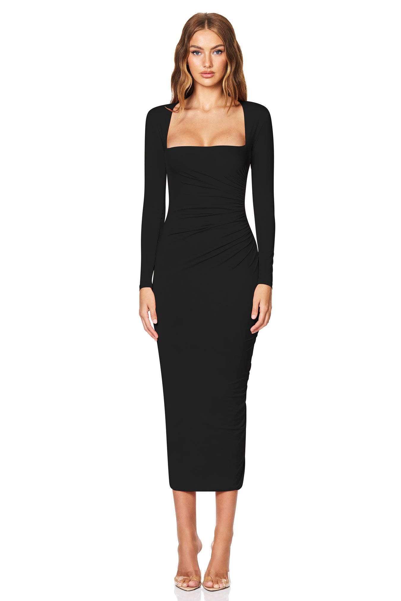 Nookie Dare Midi Dress - Black - SHOPJAUS - JAUS