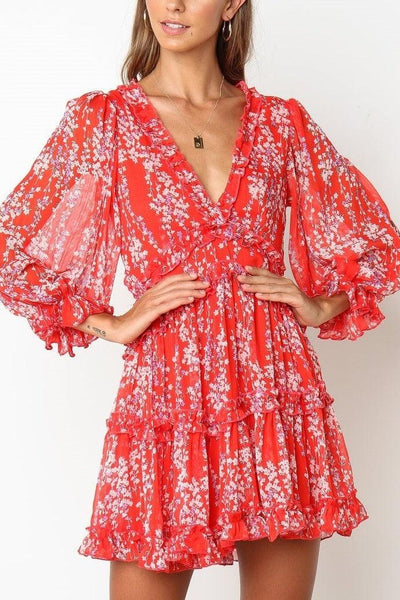 Darla Dress - Red - SHOPJAUS - JAUS