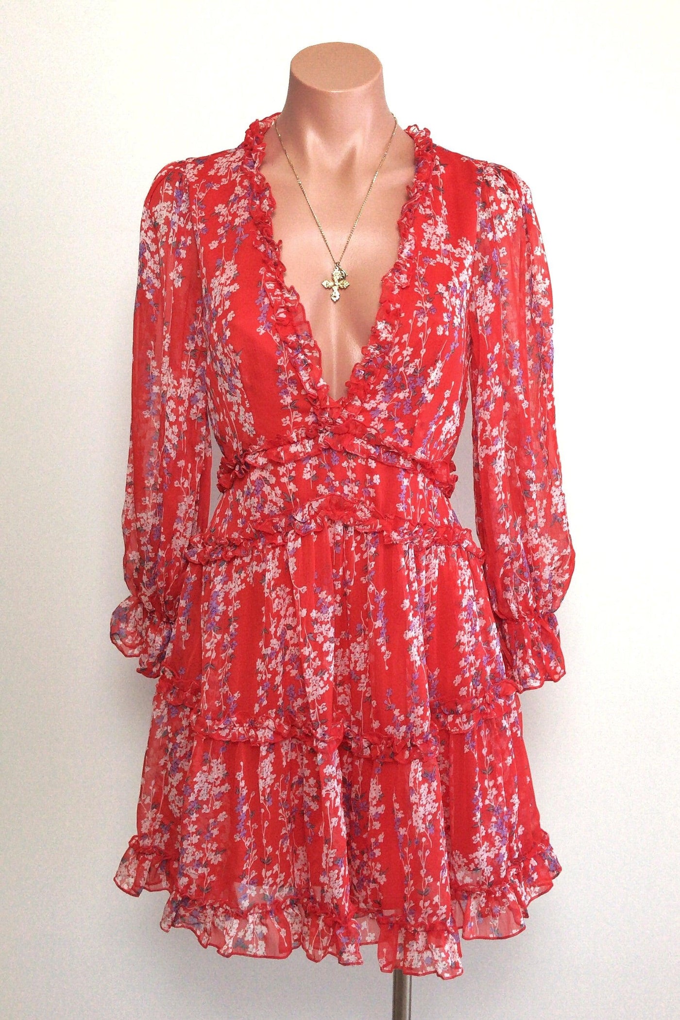 Darla Dress - Red - SHOPJAUS - JAUS