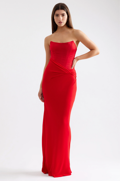 Elora Dress - Scarlet - SHOPJAUS - JAUS