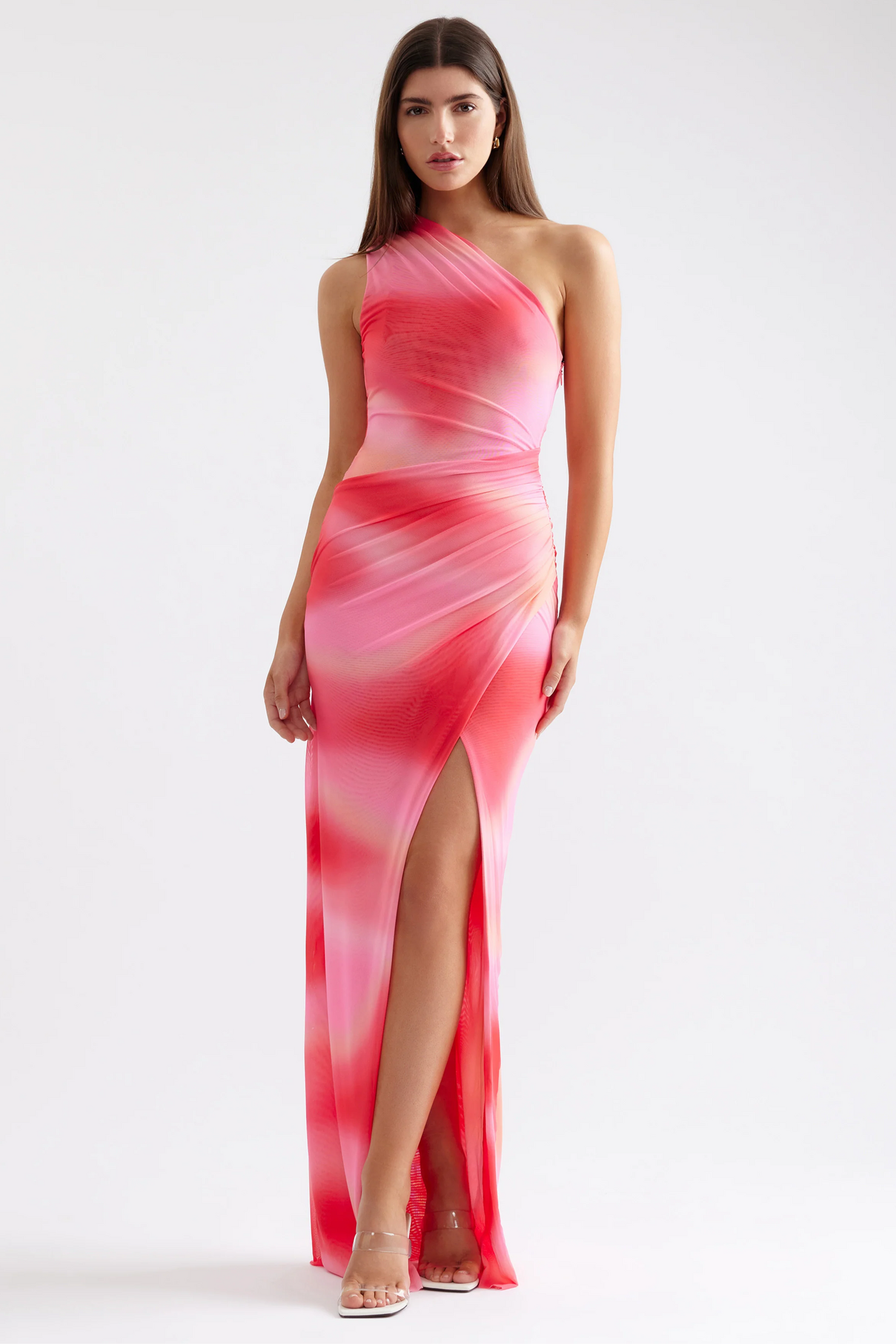 Viola Dress - Pink Marble Print - SHOPJAUS - JAUS
