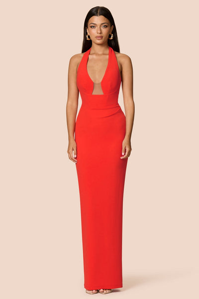 Nookie Demi Gown -  Cherry