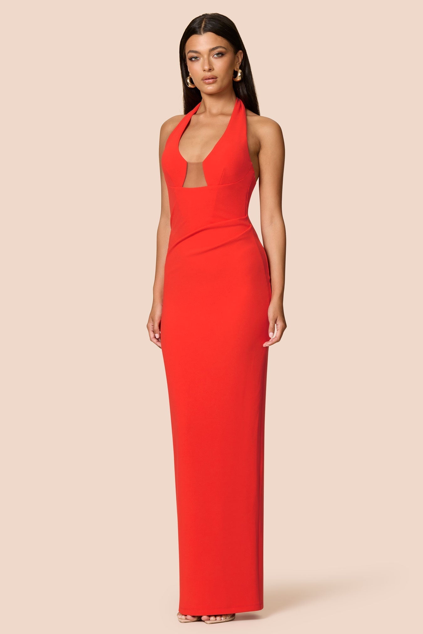Nookie Demi Gown -  Cherry