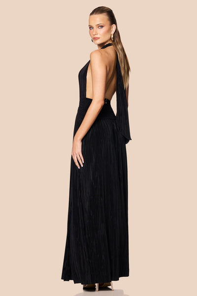 Nookie Desiree Halter Gown - Black - SHOPJAUS - JAUS
