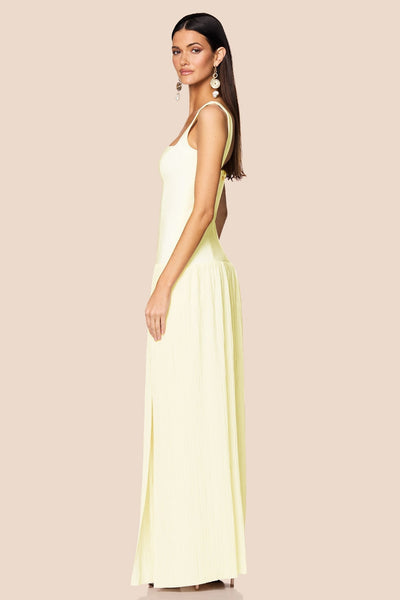 Nookie Desiree Square Neck Maxi Dress - Lemon - SHOPJAUS - JAUS