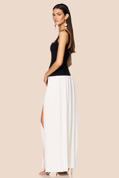 Nookie Desiree Square Neck Maxi Dress - Black/White - SHOPJAUS - JAUS