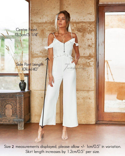 Donna Jumpsuit - White - JAUS