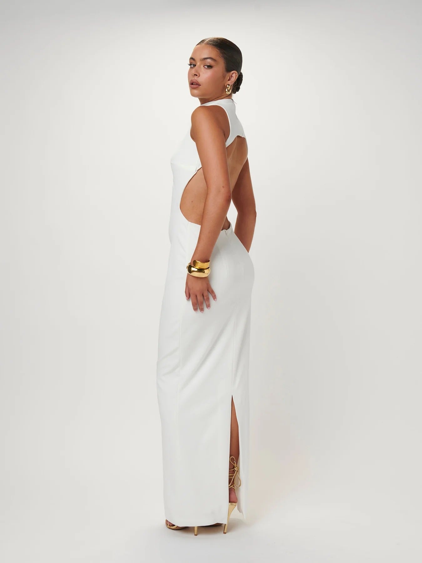 Ambre Gown - White - SHOPJAUS - JAUS