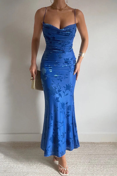 Petoria Maxi Dress - Blue - SHOPJAUS - JAUS