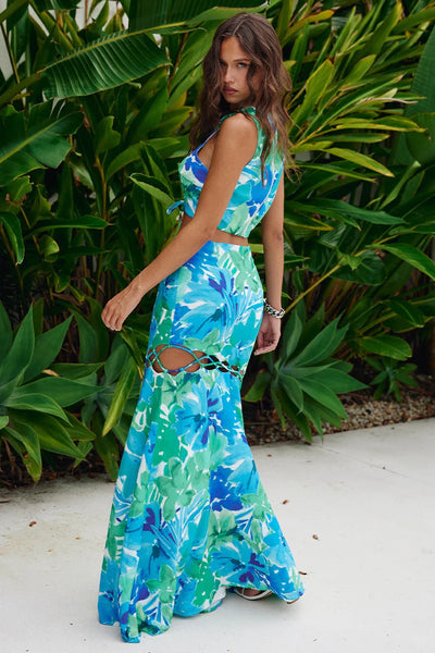 Lani Top - Blue Floral - SHOPJAUS - JAUS