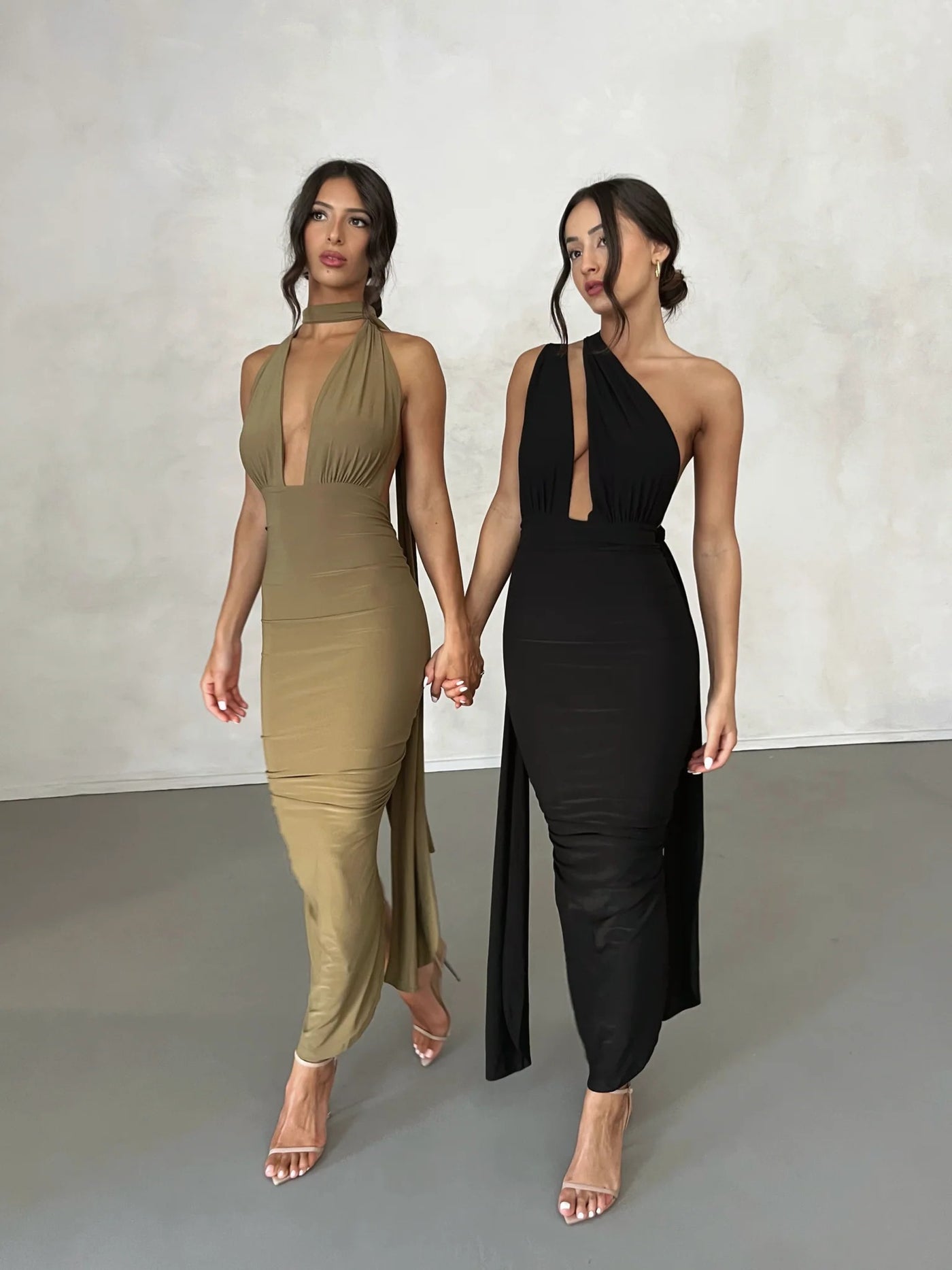 Melrose Multi-Way Dress - Khaki - SHOPJAUS - JAUS