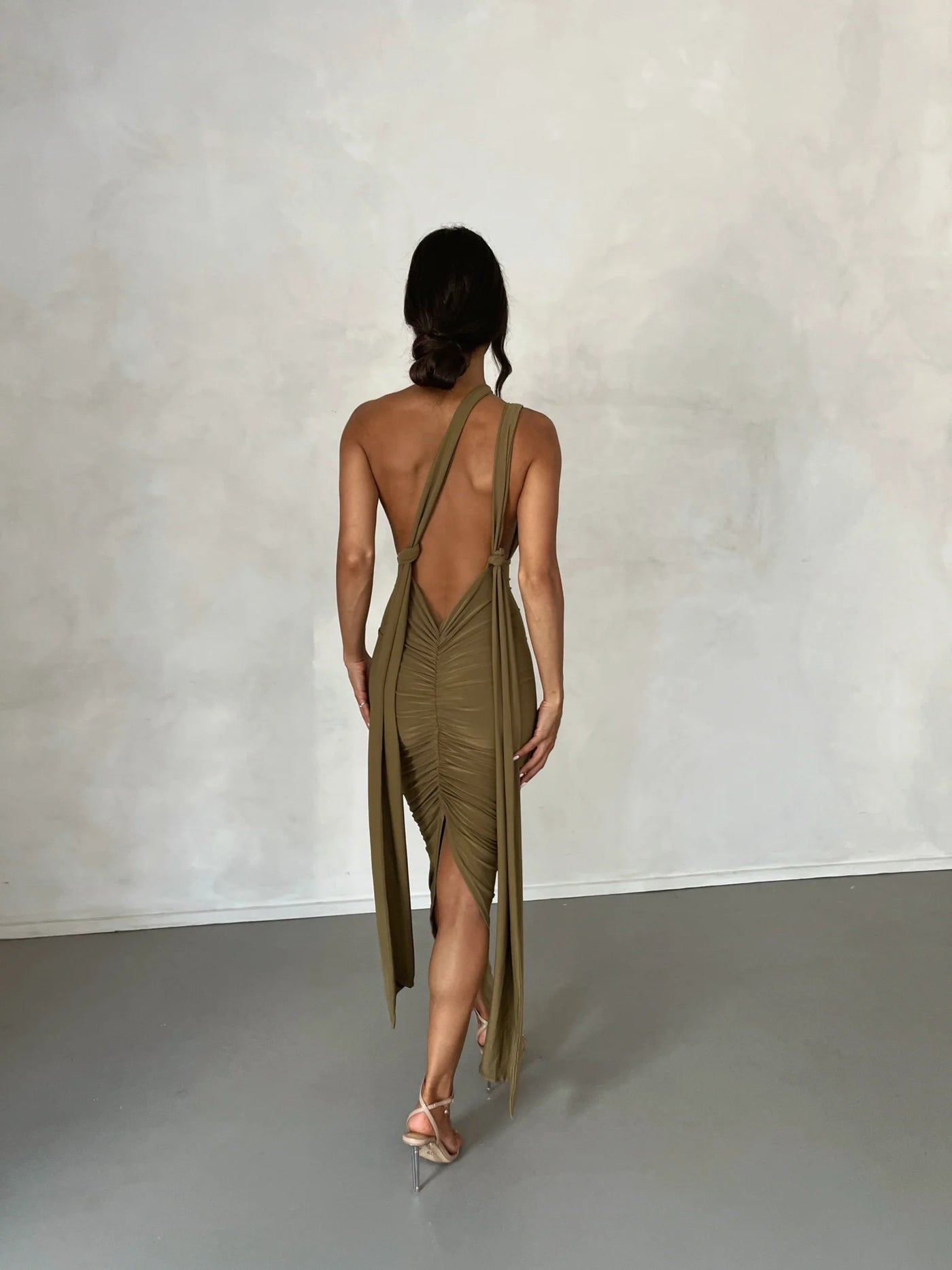 Melrose Multi-Way Dress - Khaki - SHOPJAUS - JAUS