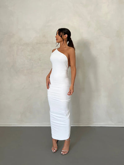 Lydia Dress - White - SHOPJAUS - JAUS