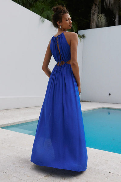 Mather Maxi Dress - Blue - SHOPJAUS - JAUS