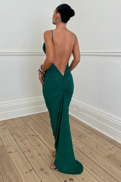Celina Dress - Emerald - SHOPJAUS - JAUS