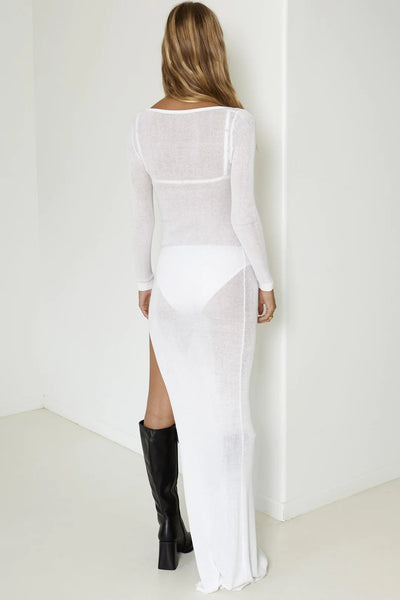 Ember Maxi Dress - White - SHOPJAUS - JAUS