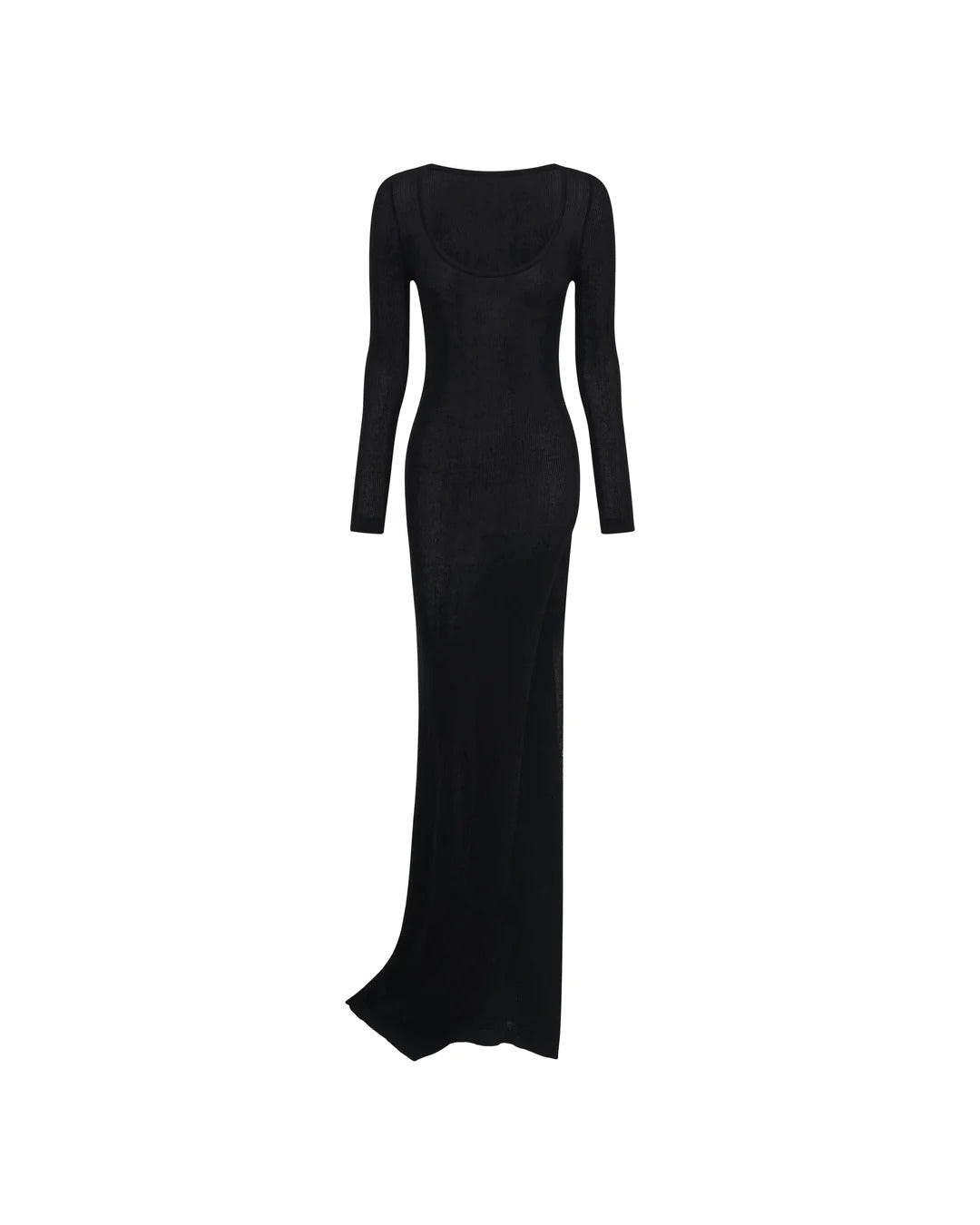 plain black long sleeve dress EMBER MAXI / XS/6 Color:Lapis neckline_V-Neck skims the body with Blue Multi Floral Print