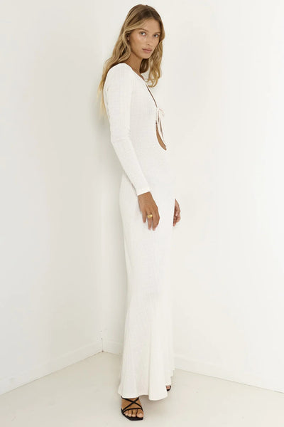 Tallulah Maxi Dress - White - SHOPJAUS - JAUS